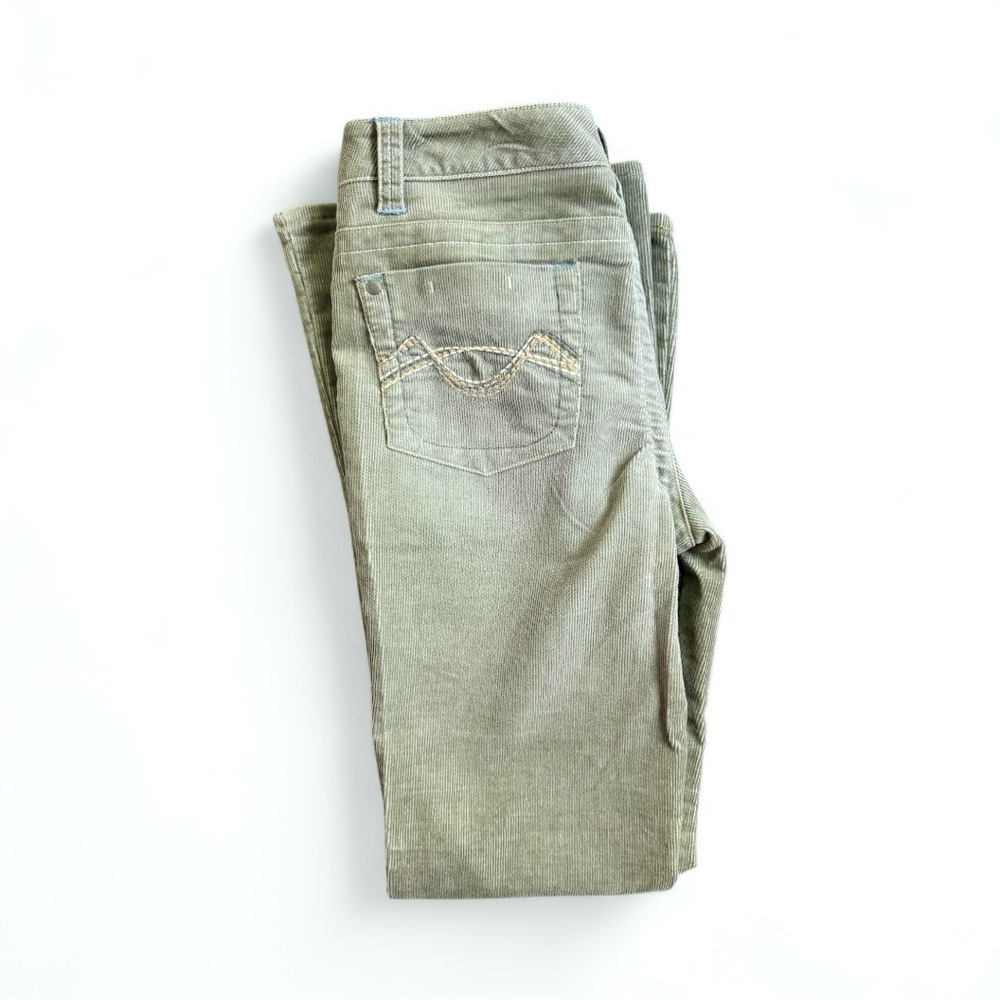 Target Mossimo Y2K Sage Green Flare Women's Corduroy’s - Picture 3 of 8